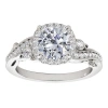 MAULIJEWELS MAULIJEWELS 1.00 CT NATURAL DIAMOND HALO ENGAGEMENT RING IN 14K SOLID WHITE GOLD