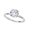 Maulijewels 1.50 Carat Diamond Moissanite Solitaire Engagement Rings For Women In 18k White Gold Rin In White