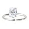 MAULIJEWELS MAULIJEWELS 1.05 CARAT OVAL MOISSANITE H-I/ I1-I2 NATURAL DIAMOND ENGAGEMENT RINGS FOR WOMEN IN 10K 