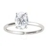 Maulijewels 1.05 Carat Oval Moissanite H-i/ I1-i2 Natural Diamond Engagement Rings For Women In 10k In White
