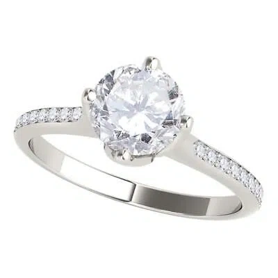 Pre-owned Maulijewels 1.15 Carat Natural Round White Diamond ( H-i/ I1-i2 ) Solitaire