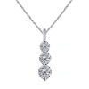 MAULIJEWELS MAULIJEWELS 1/2 CARAT WHITE DIAMOND 14K SOLID WHITE GOLD TEAR DROP PENDANT NECKLACE FOR WOMEN WITH 1