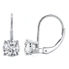 Maulijewels 14k White Gold Lever Back Earrings Gift For Women With 0.50 Carat (i-j In White