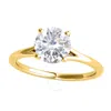 MAULIJEWELS MAULIJEWELS 14K YELLOW GOLD 1.50 CARAT WHITE MOISSANITE DIAMOND ENGAGEMENT WEDDING RING IN RING SIZE
