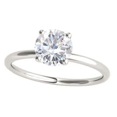 Pre-owned Maulijewels 1.5 Carat Diamond 14k White Gold Moissanite ( G-h/ Vs1 ) Solitaire