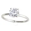 MAULIJEWELS MAULIJEWELS 1.5 CARAT DIAMOND 14K WHITE GOLD MOISSANITE ( G-H/ VS1 ) SOLITAIRE ENGAGEMENT RING FOR W