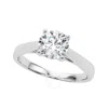 MAULIJEWELS MAULIJEWELS 1.50 CARAT DIAMOND MOISSANITE ENGAGEMENT RING FOR WOMEN IN 10K SOLID WHITE GOLD IN RING 