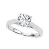 Maulijewels 1.50 Carat Diamond Moissanite Engagement Ring For Women In 10k Solid White Gold In Ring  In White