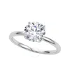 Maulijewels 1.50 Carat Diamond Moissanite Solitaire Engagement Rings For Women In 10k White Gold Rin In White