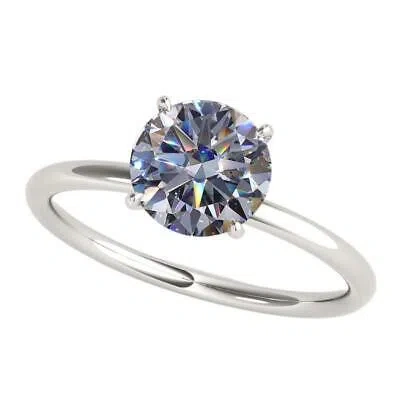 Pre-owned Maulijewels 1.56 Carat Diamond Moissanite Solitaire Engagement Ring For Women In In White