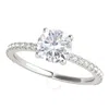 MAULIJEWELS MAULIJEWELS 1.76 CARAT DIAMOND MOISSANITE ENGAGEMENT RINGS FOR WOMEN IN 14K SOLID WHITE GOLD IN RING
