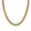 Maulijewels 35.00ctw 12mm Unisex Moissanite Miami Cuban Link Chain Necklace