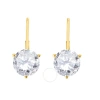 MAULIJEWELS MAULIJEWELS 3/8 CARAT WHITE ROUND NATURAL DIAMOND ( H-I/ I1-I2 ) THREE PRONG SET WOME'S MARTINI LEVE