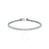 Maulijewels 6.55 Carat Natural White Diamond ( G-h/ I1-i2 ) Igl Lab Certified Tennis Bracelet  In 14 In White