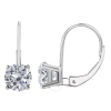 Maulijewels Igl Certified 1.25 Carat Natural Diamond Dangle Leverback Earrings In 14k Solid White Go In White
