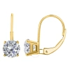 MAULIJEWELS MAULIJEWELS IGL CERTIFIED 1.25 CARAT NATURAL DIAMOND DANGLE LEVERBACK EARRINGS IN 14K SOLID YELLOW G