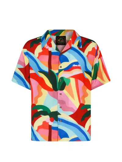 Mauna Kea Abstract-print Short-sleeve Shirt In Multi