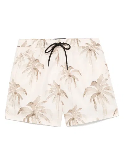 Mauna Kea All Over-print Swim Shorts In Neutrals