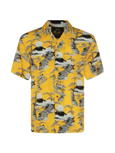 Mauna Kea All-over Print Shirt In Yellow