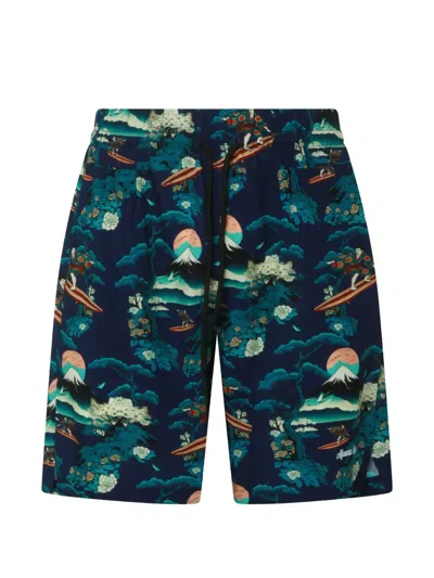 Mauna Kea All-over Print Shorts In Blue