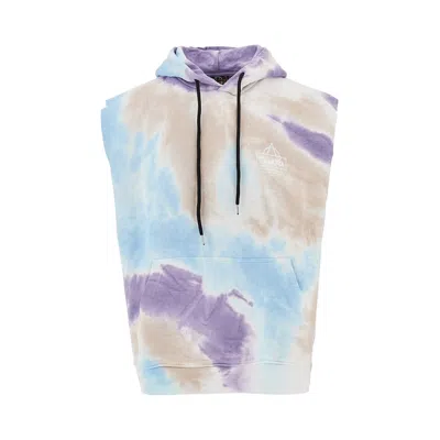 Mauna Kea 'beach And Snow' Tie-dye Sleeveless Hoodie In Brown
