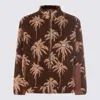 Mauna Kea Casual Jacket With Palm Tree Design In Black
