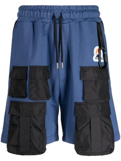 Mauna Kea Climber Cotton Track Shorts In Blue