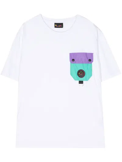 Mauna Kea Climber Patch-pocket Cotton T-shirt In 白色