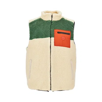 Mauna Kea Color-block Sherpa Vest In Multi