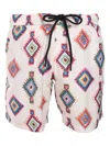 Mauna Kea Geometric-print Swim Shorts In Weiss