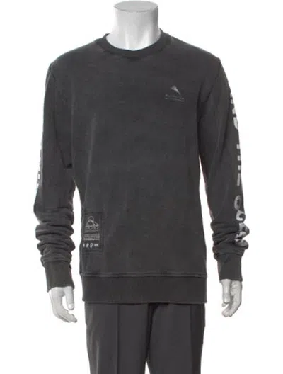 Pre-owned Mauna Kea Graphic Print Crew Neck Sweatshirt In Grey