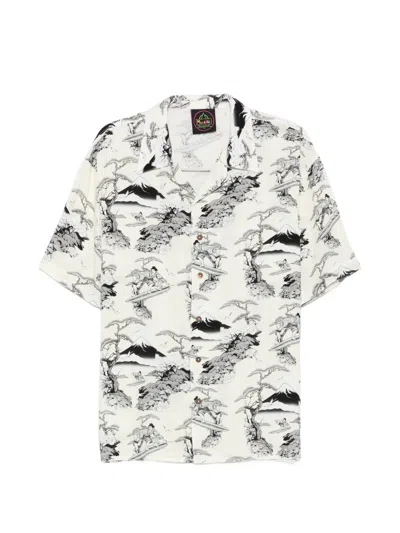 Mauna Kea Graphic-print Camp-collar Shirt In Multi