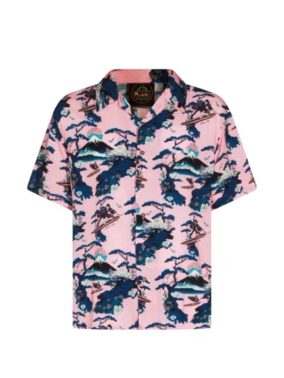 Mauna Kea Graphic-print Short-sleeve Shirt In Pink