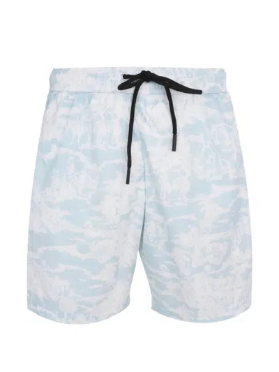 Mauna Kea Hawaiian-print Shorts In Blue