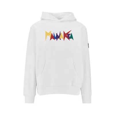 Mauna Kea 'heritage Macro Logo' Hoodie In White