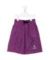 Mauna Kea Honeycomb Print Bermuda Shorts In Purple