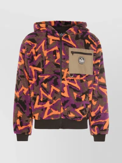 MAUNA KEA HOODED JACKET WITH ZIP POCKET AND RIBBED CUFFS