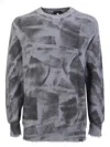 Mauna Kea Distressed Effect Sweater In Grey