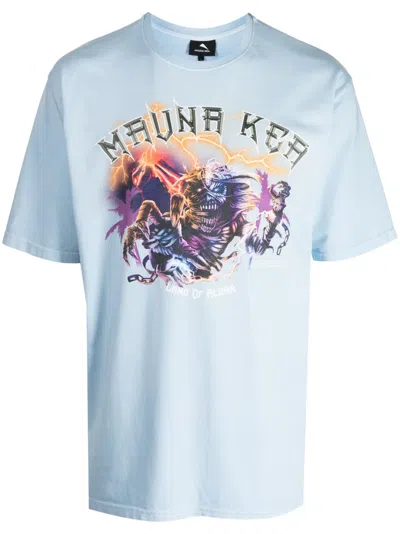 Mauna Kea Logo-print Cotton T-shirt In Blue