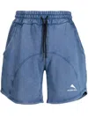 Mauna Kea Logo-print Drawstring-waistband Shorts In Blue