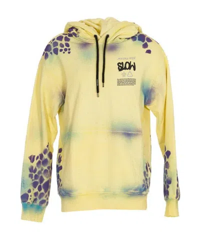 Mauna Kea Long Sleeved Hooded Hooded Sweater In Yellow