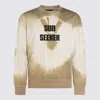 Mauna Kea Printed Sweatshirt With Ribbed Cuffs And Hem In Beige