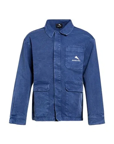 Mauna Kea Man Denim Outerwear Blue Size Xl Cotton