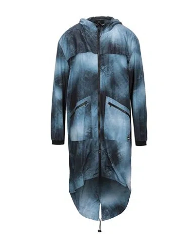 Mauna Kea Man Overcoat & Trench Coat Slate Blue Size M Polyester