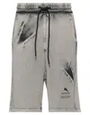 Mauna Kea Man Shorts & Bermuda Shorts Taupe Size Xl Cotton In Grey