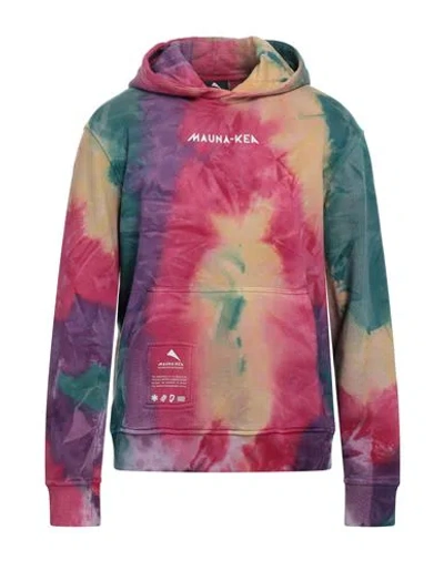 Mauna Kea Man Sweatshirt Fuchsia Size Xxl Cotton In Pink