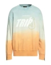Mauna Kea Man Sweatshirt Sky Blue Size L Cotton In Blue