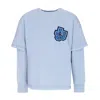 Mauna Kea Men's Lightweight Crewneck Sweatshirt Over Crewneck X Triple J Cyan In Cyan