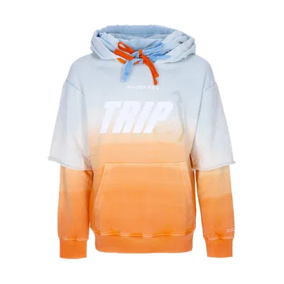 Mauna Kea Men's Lightweight Hooded Sweatshirt Double Hoodie X Triple J Cyan/orange