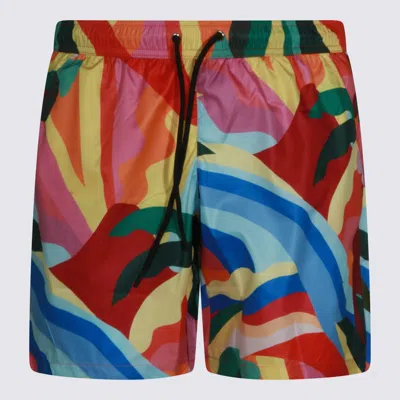 Mauna Kea Abstract-print Swim Shorts In Multi